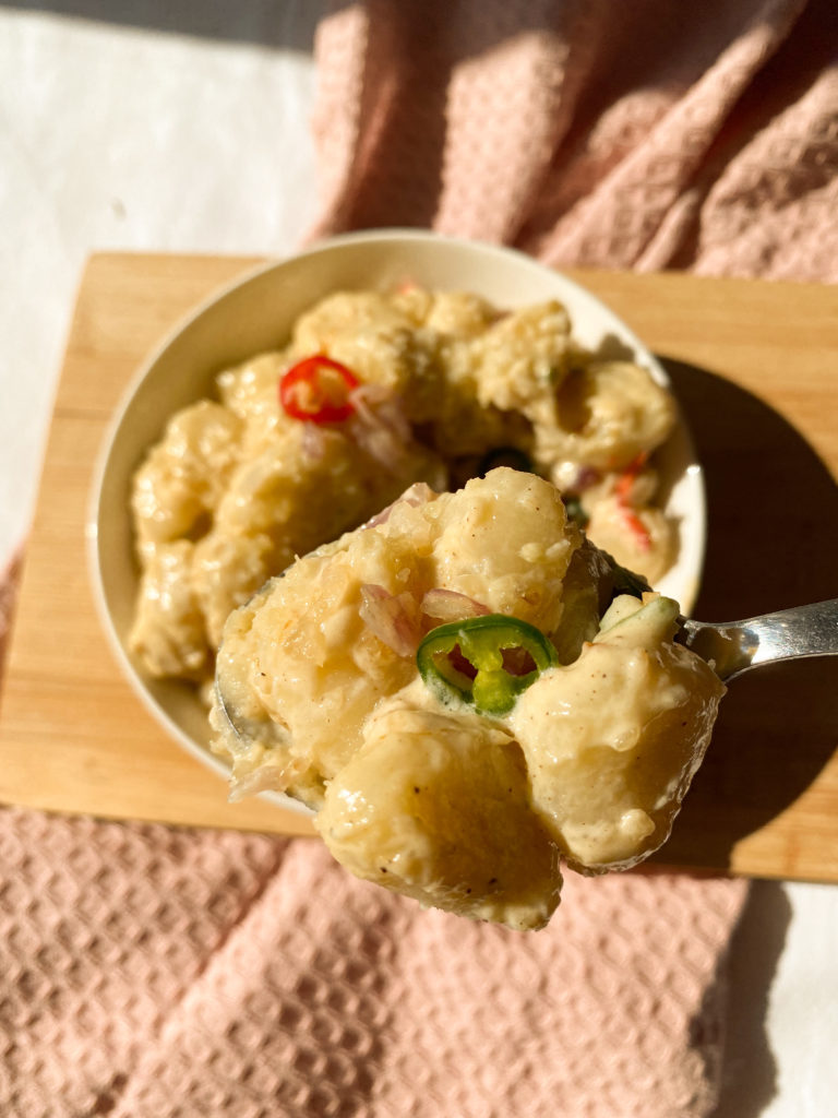 Gnocchi With Chili Garlic Cream Sauce
