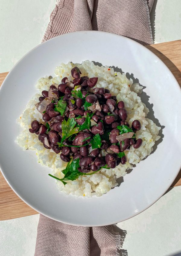 Cuban beans with rice