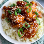 sesame honey chicken with honey sauce