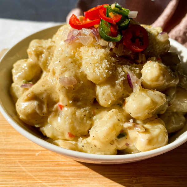 Gnocchi With Chili Garlic Cream Sauce