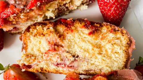 Gluten Free Strawberry Pound Cake - Inthemidnightkitchen