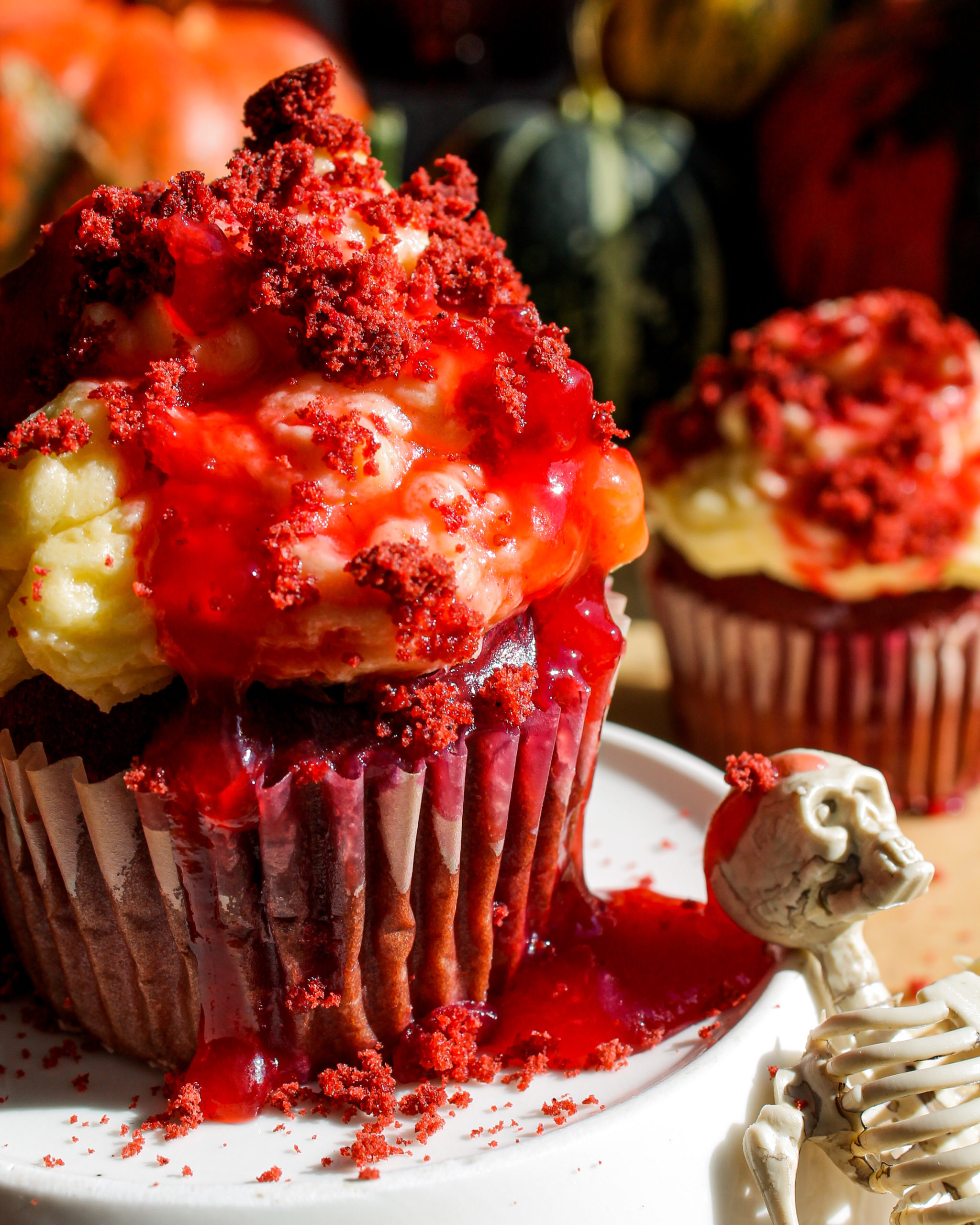 Red Velvet Cupcakes S Falošnou Krvou