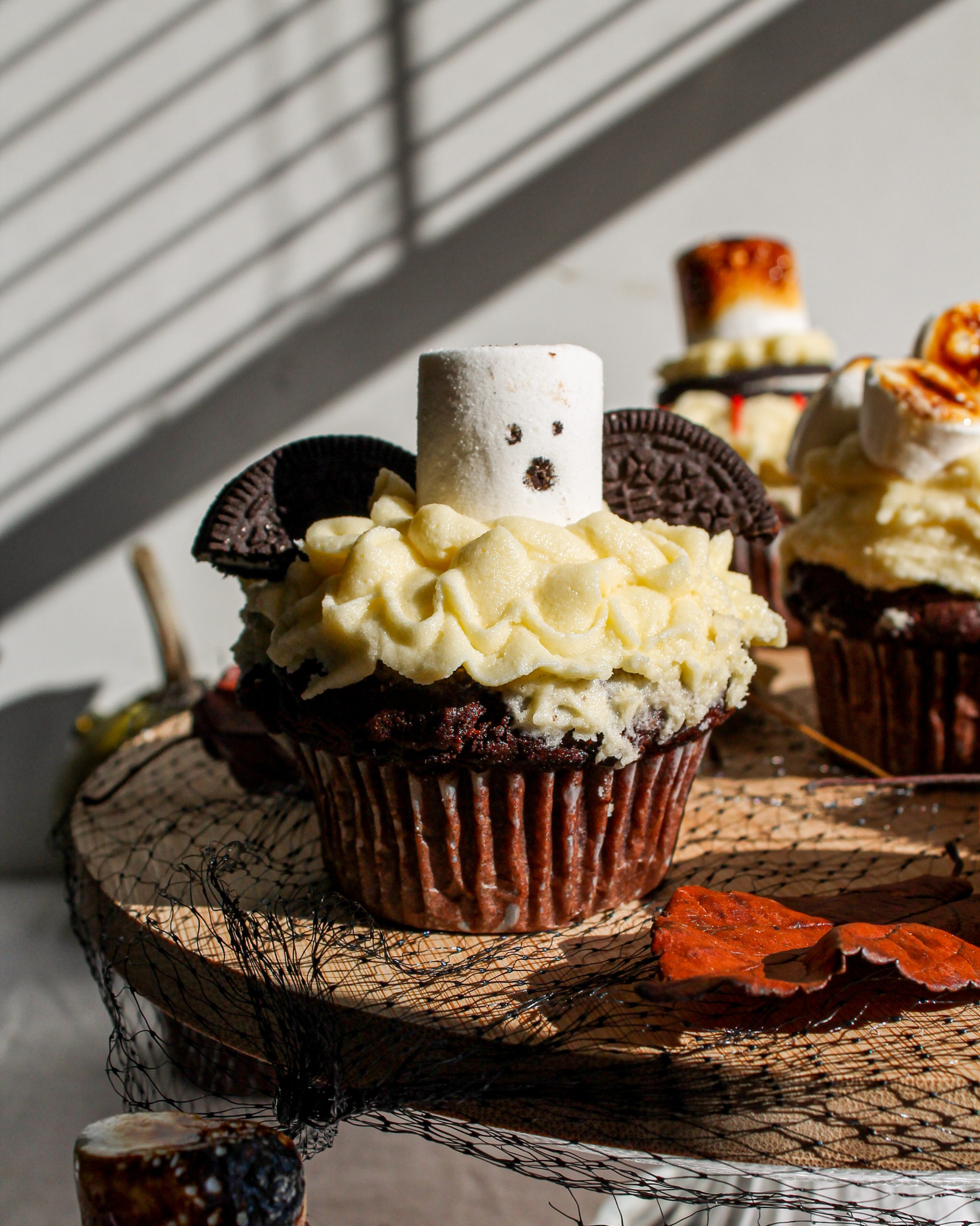 Oreo Čokoládové Halloween Cupcakes
