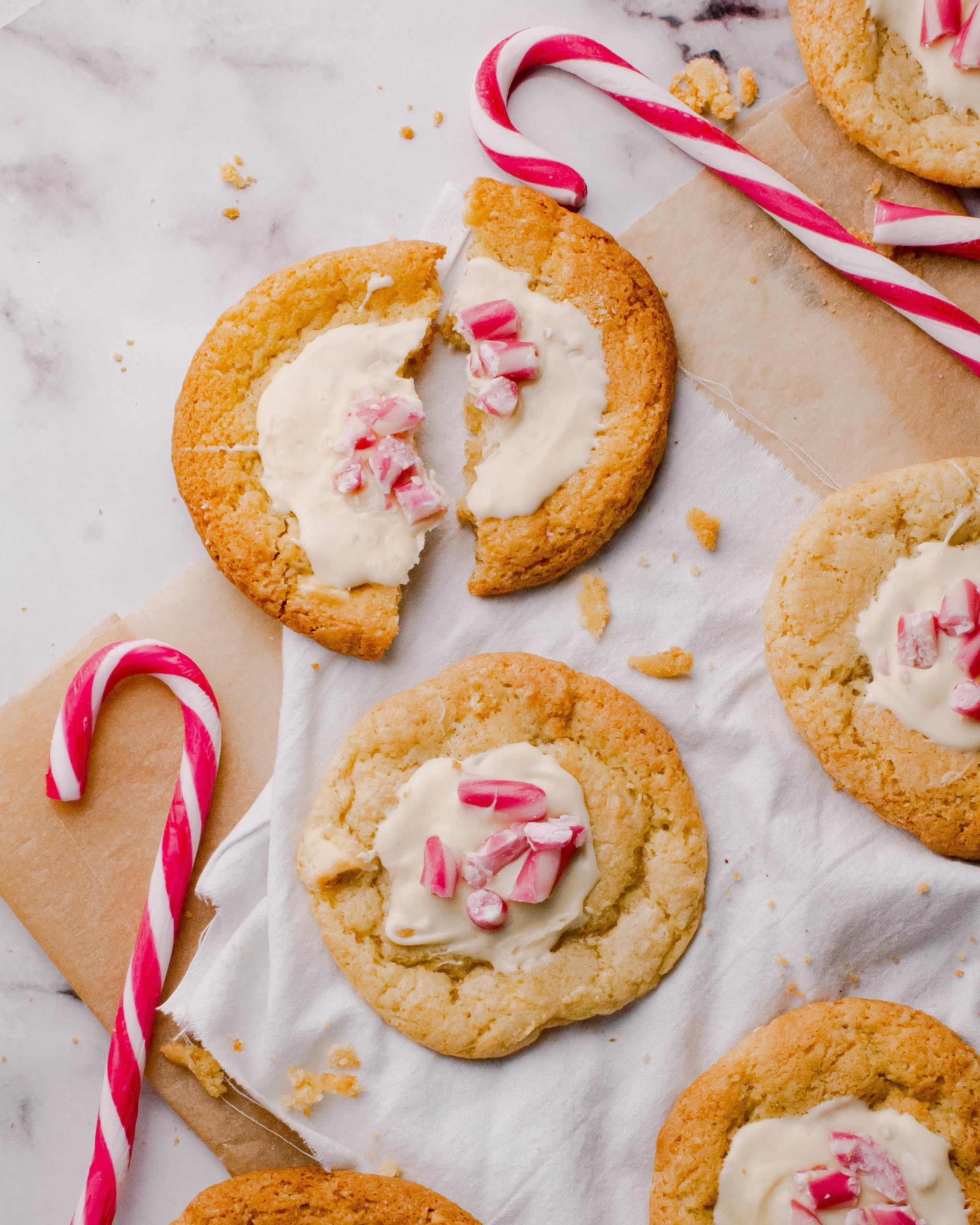 White Chocolate Peppermint Cookies
