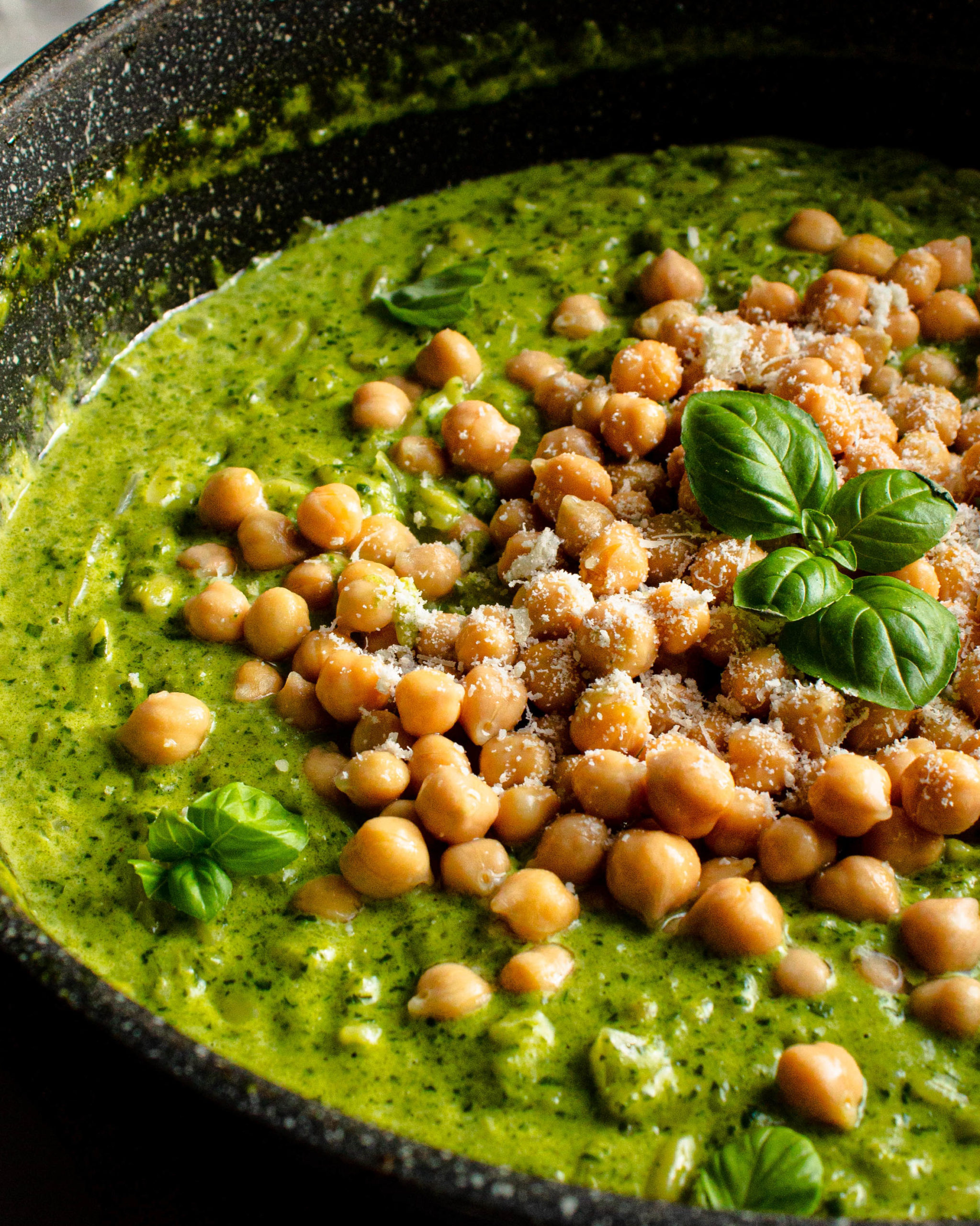 Spinach Orzo With Basil