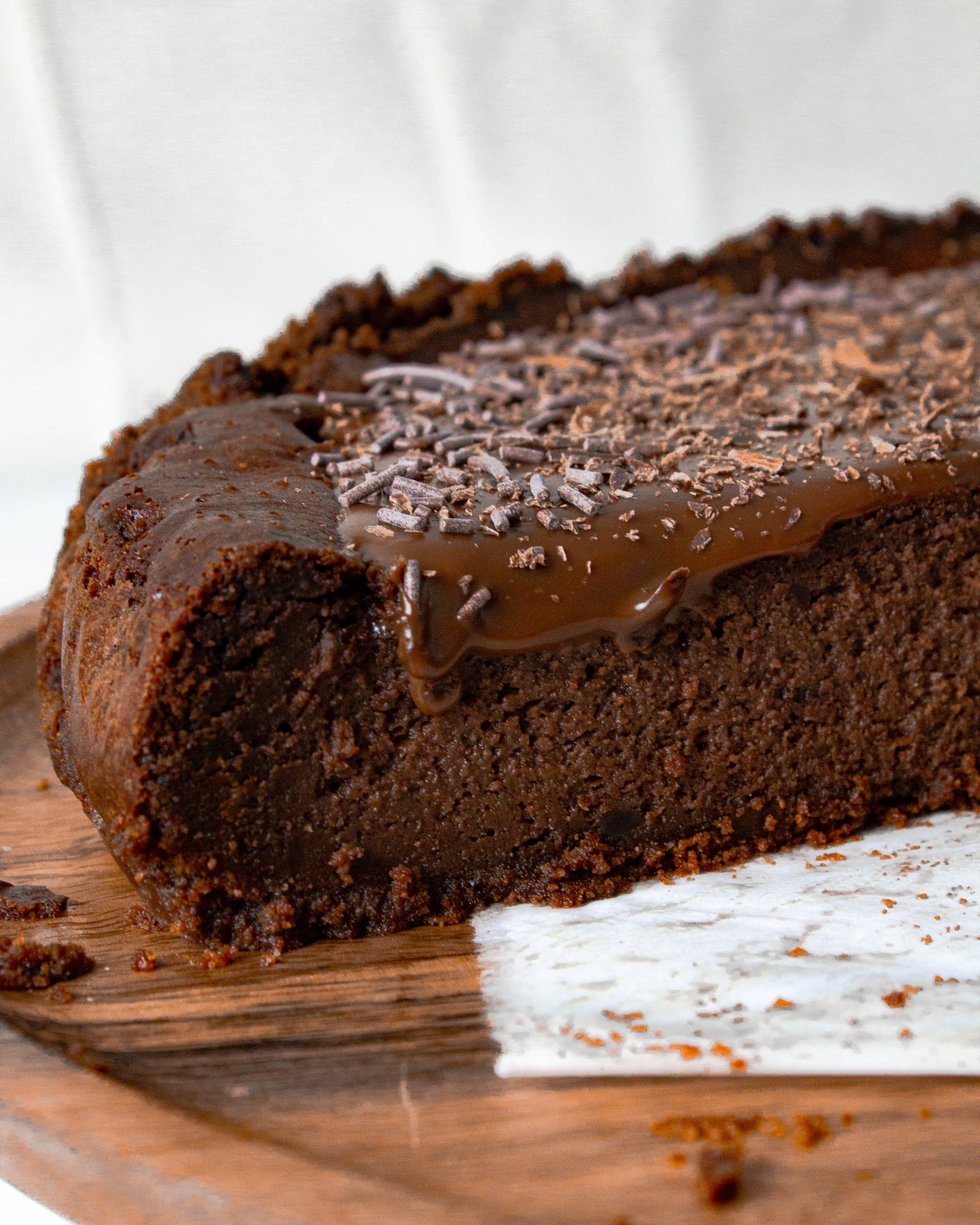 Pečený Čokoládový Cheesecake
