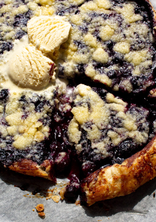 Blueberry Galette With Crumble