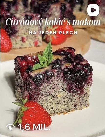 Lemon Poppy Seed Sheet Cake